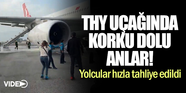 THY UÇAĞINDA KORKULU ANLAR!