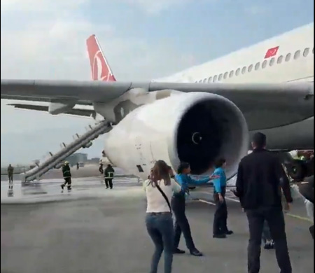 THY UÇAĞINDA KORKULU ANLAR!