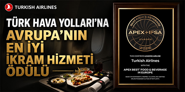 THY'ye Avrupa’nın En İyi Yiyecek & İçecek Hizmeti 