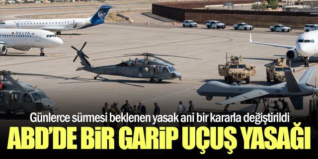 FAA, El Paso Üzerindeki Uçuş Kısıtlamasını Saatler İçinde Kaldırdı