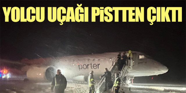 Yolcu uçağı pistten çıktı!