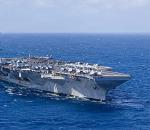 Uçak Gemisinde yangın; 2 yaralı!