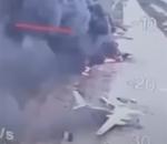 Ukrayna uçaklara yaptığı saldırıdan yeni görüntüler paylaştı
