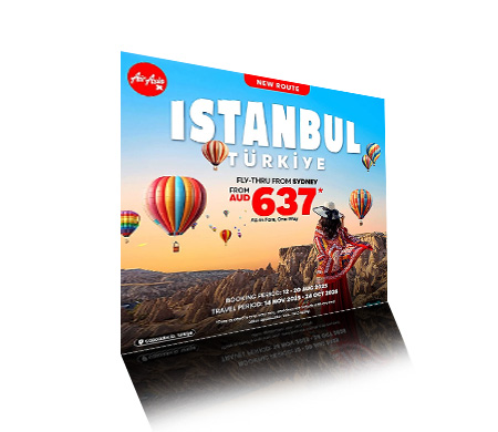 Air Asia X, İstanbul Uçuşları İçin Tanıtım Kampanyasını Başlattı
