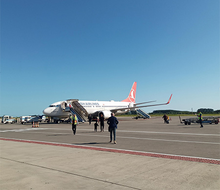 Samsun Çarşamba Havalimanı'nda ilk 6 aylık rakamlar belli oldu