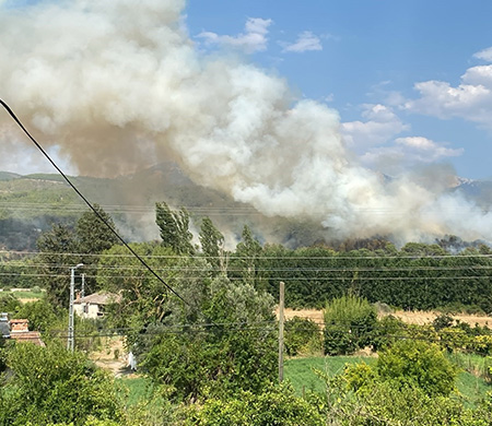 Seydikemer’deki orman yangınına 7 hava aracı ile müdahale