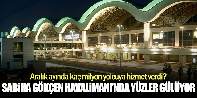 Sabiha Gökçen Havalimanı Aralık ayında kaç yolcuya hizmet verdi?