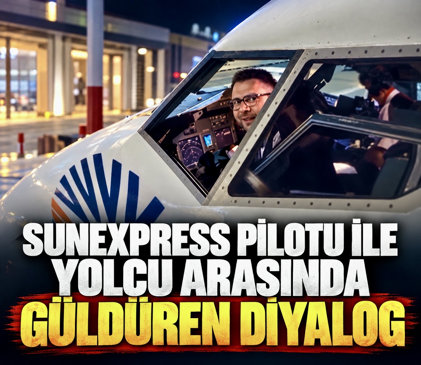 Rize-Artvin Havalimanı’nda pilot ile yolcunun diyaloğu gülümsetti