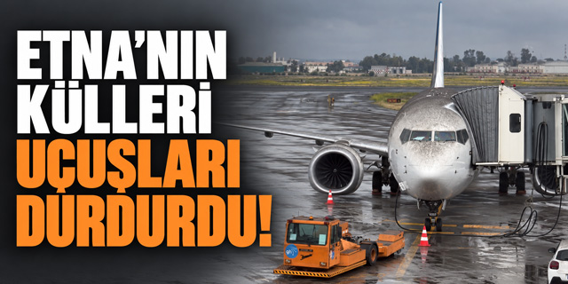Etna’nın kül bulutu uçuşları durdurdu