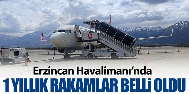 Erzincan Yıldırım Akbulut Havalimanı'nın trafik verileri belli oldu