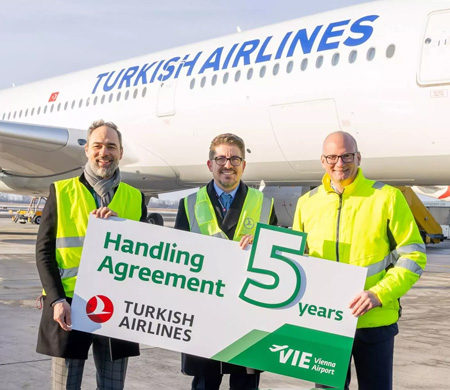 THY ile Viyana Havalimanı arasında 5 yıllık anlaşma