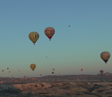 Kapadokya'da balon turizmi 750 bin yolcuyu aştı