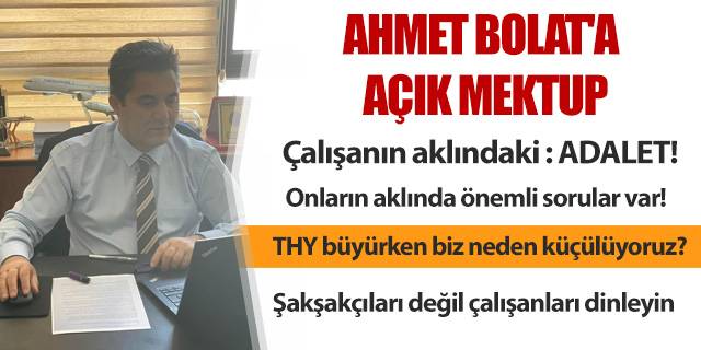 KÖŞE / Sayın Ahmet Bolat’a Açık Mektup