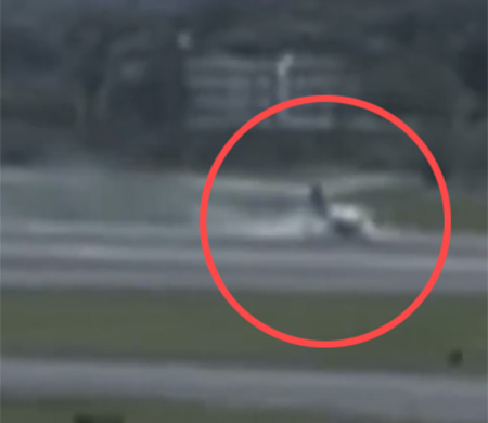 Özel jet iniş sonrası pistten çıktı!