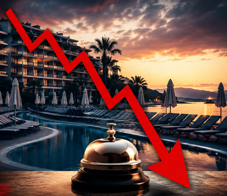 Turizmde Alarm Zilleri! Otellerde Doluluklar Sert Oranda Düştü