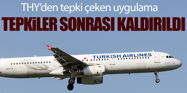 THY'nin o uygulaması tepkiler sonrası kaldırıldı!