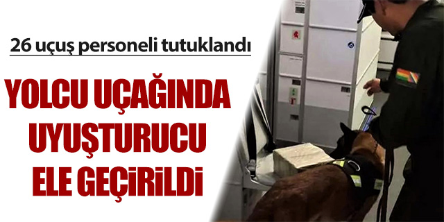 Yolcu uçağında uyuşturucu ele geçirildi!