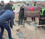 Hava şehitlerimiz için binlerce fidan toprakla buluştu