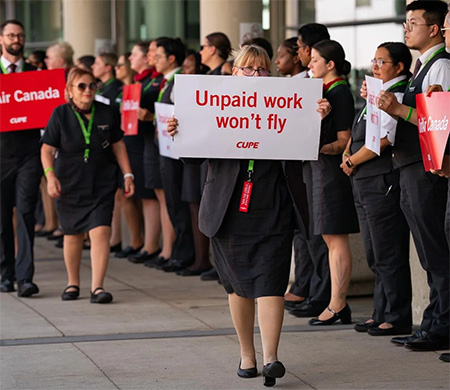 Air Canada grevine hükümet müdahalesi