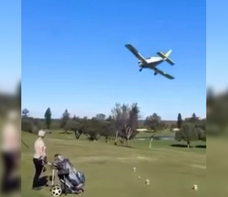 Avustralya'da hafif uçak golf sahasına acil iniş yaptı: 2 yaralı