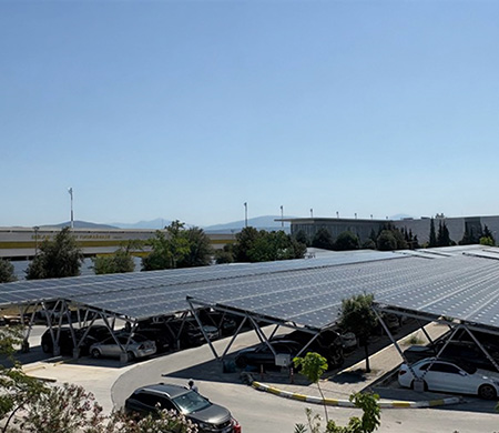 Milas-Bodrum Havalimanı’nda güneş enerjisi santrali kurulumu tamamlandı