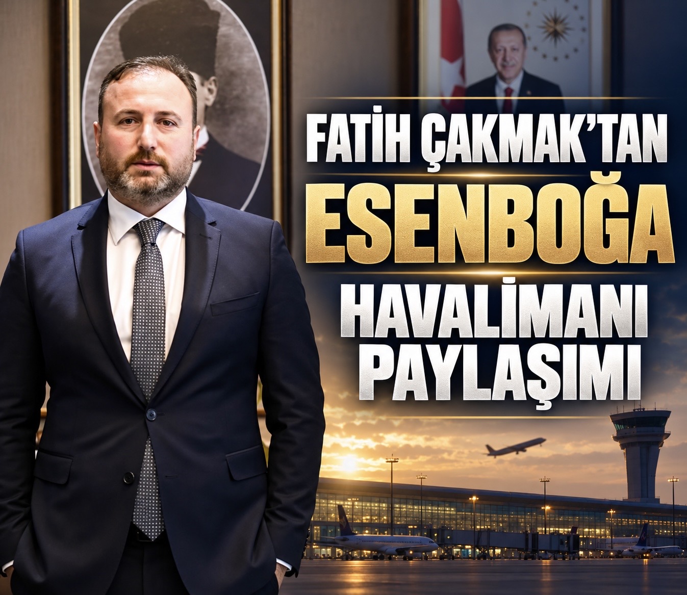 Fatih Çakmak’tan Esenboğa Havalimanı Paylaşımı