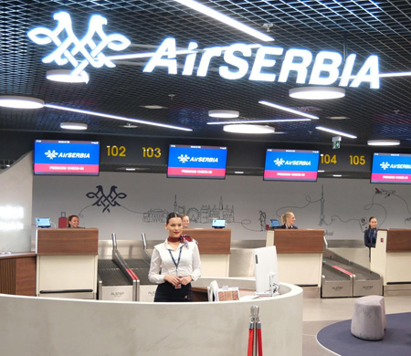 Air Serbia, Yeni Business Class Check-in Alanı Açtı