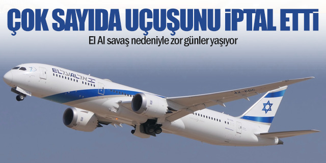 El Al çok sayıda uçuşunu iptal etti