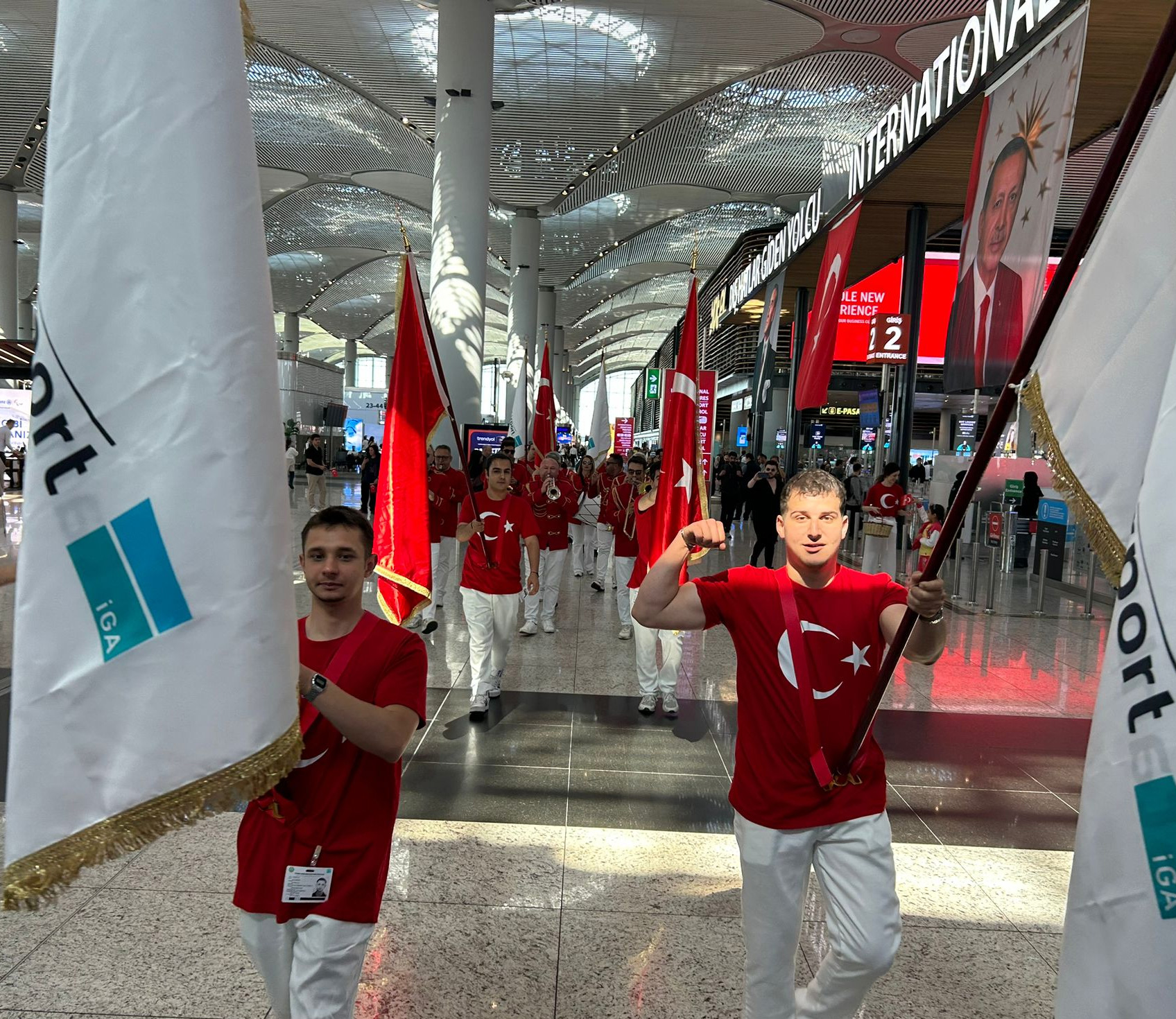 İstanbul Havalimanı'nda 19 Mayıs coşkusu