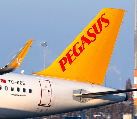 Pegasus uçağı da St. Petersburg'a inemedi