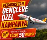 Pegasus’tan gençlere yurt dışı uçuşlarında yüzde 50 indirim