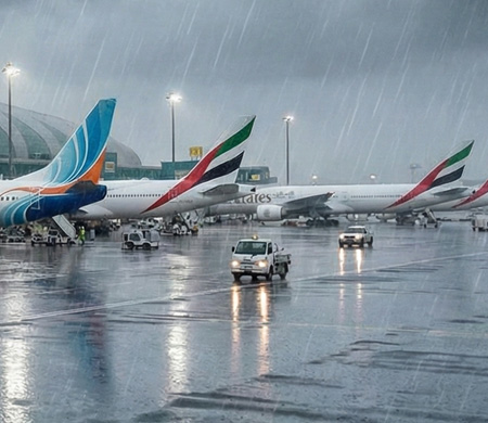 Olumsuz hava şartları uçak seferlerini de etkiledi!