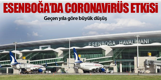 Esenboğa'da Coronavirüs etkisi