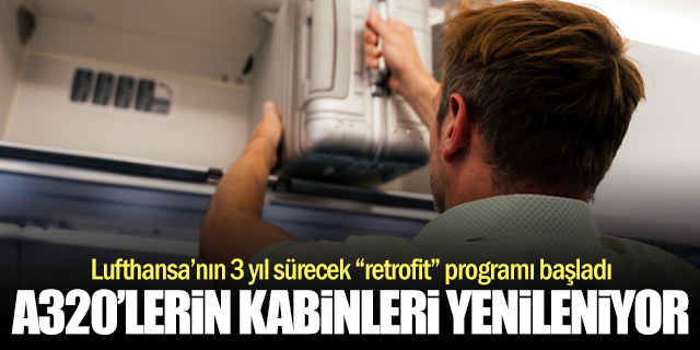 Lufthansa, A320 filosunun kabinlerini yeniliyor