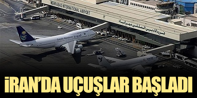 İran'da uçuşlar tekrar başladı