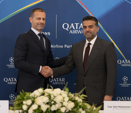 Qatar Airways, UEFA Şampiyonlar Ligi’nin Resmi Ortağı Oldu