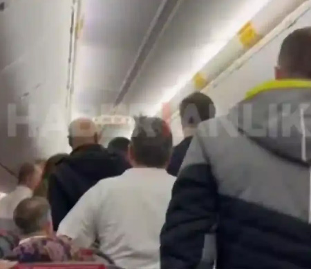 Trabzon-İstanbul uçağında gergin anlar