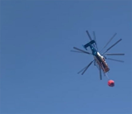 Adana'daki yangına 3 helikopter 2 uçakla müdahale