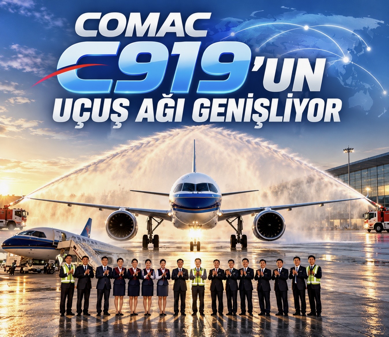 COMAC C919’un uçuş ağı genişliyor