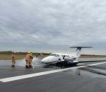 Uçak gövde üzerine iniş yaptı!