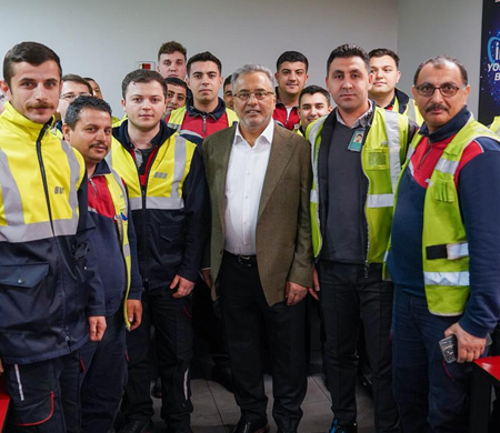 Ahmet Bolat, TGS ekipleriyle bayramlaştı