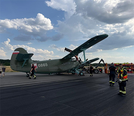 Tarihi Antonov An-2 Lüksemburg'da Kaza Yaptı