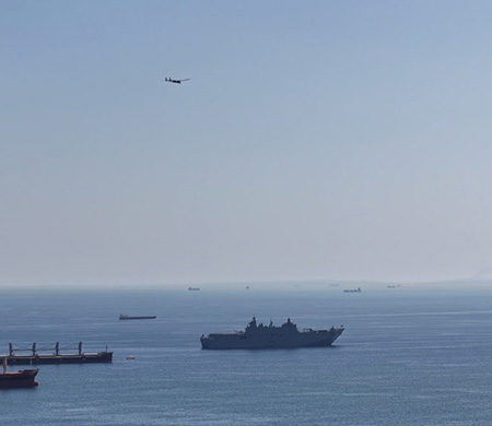 AKINCI TİHA'nın İDEF provası havadan görüntülendi