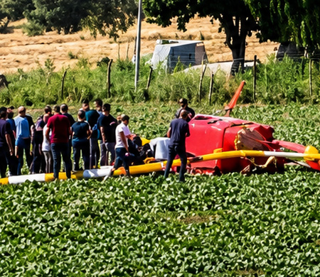 ANKARA'DA HELİKOPTER DÜŞTÜ!