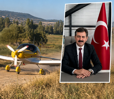 Özel Uçağıyla Ankara’dan Köyüne Uçtu