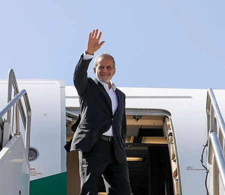 İran Cumhurbaşkanı Pezeşkiyan BM Genel Kurulu için ABD'ye geldi