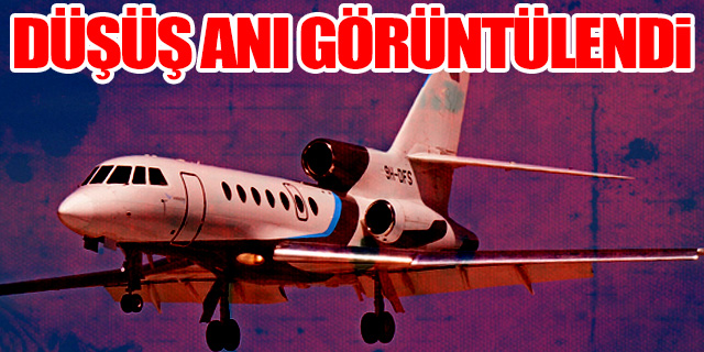 Uçağın düşme anına ait görüntüler ortaya çıktı