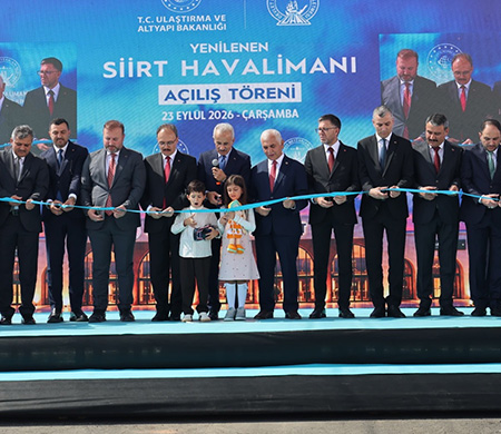 Siirt Havalimanı için resmi açılış gerçekleşti