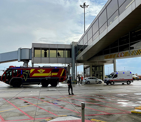 Sabiha Gökçen'de güvenlik tatbikatı