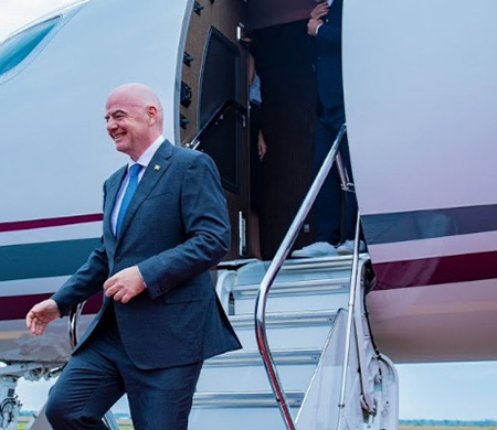 Infantino Özel Jetiyle 1.020 Ton Karbon Bıraktı!